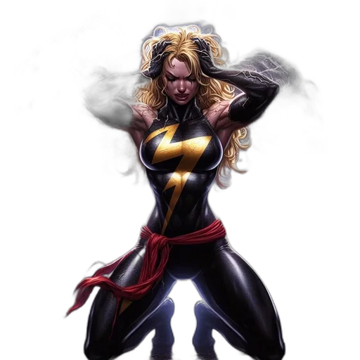 comic book art, concept art, fantasy art, female transparent PNG cut-out