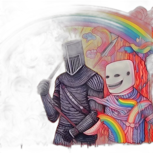 mask, robot, sword, umbrella transparent PNG cut-out