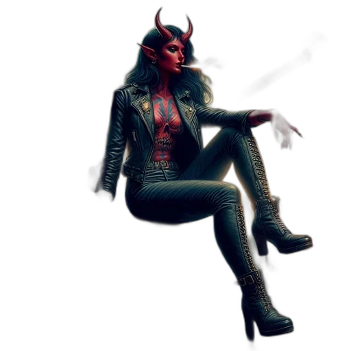 dragon, mask, jacket, staff transparent PNG cut-out