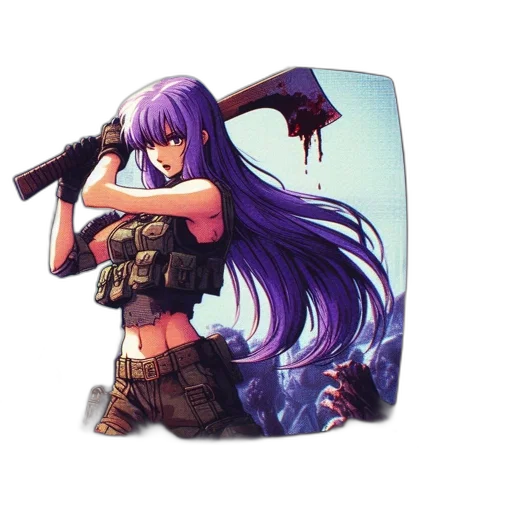 weapon, pixel art, concept art, fantasy art transparent PNG cut-out