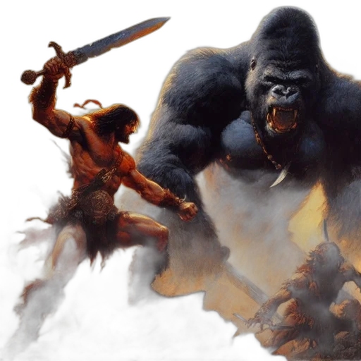 concept art, fantasy art, comic book art, fire transparent PNG cut-out