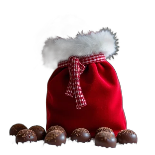 hat, 3d render, santa, bag transparent PNG cut-out