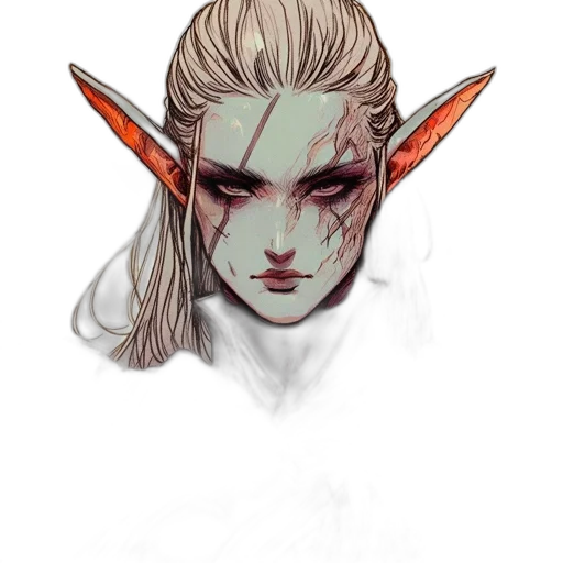 face, mask, fantasy art, concept art transparent PNG cut-out