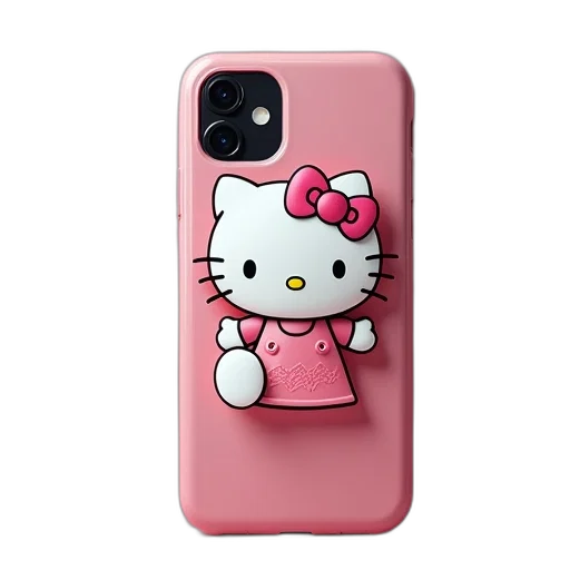 hello, kitty, iphone, case transparent PNG cut-out