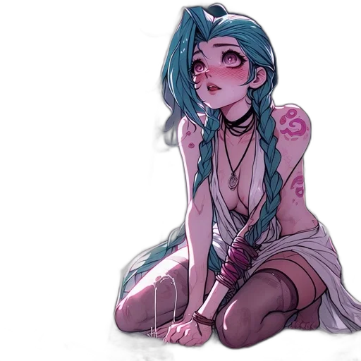 dress, creature, jewelry, staff transparent PNG cut-out