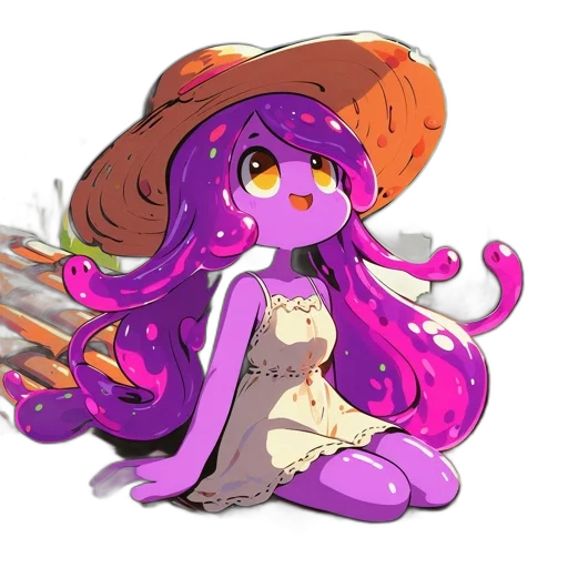 staff, creature, hat, hair transparent PNG cut-out