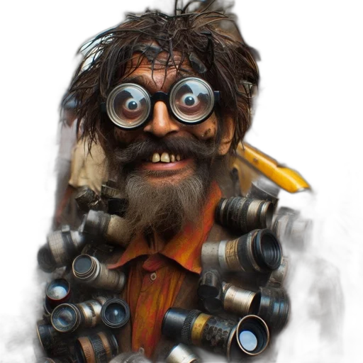 staff, face, mask, robot transparent PNG cut-out