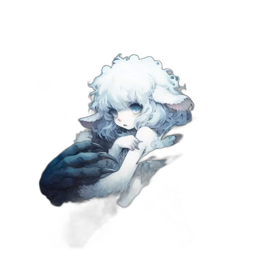 creature, dragon, hair, weapon transparent PNG cut-out