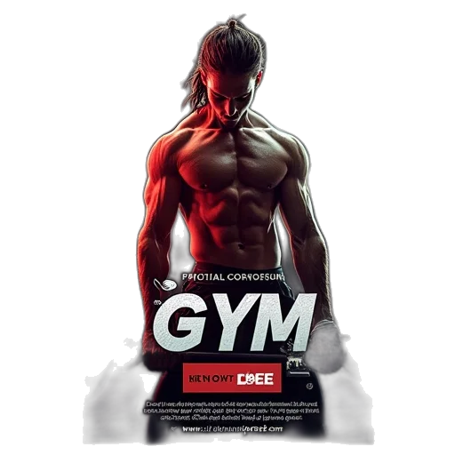 3d render, concept art, photorealistic, gym transparent PNG cut-out
