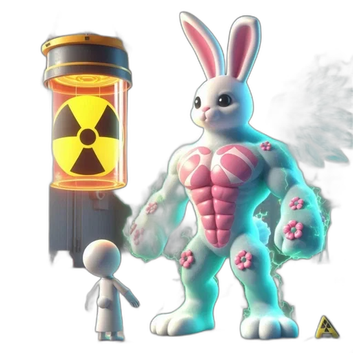 concept art, 3d render, pixel art, vaporwave transparent PNG cut-out