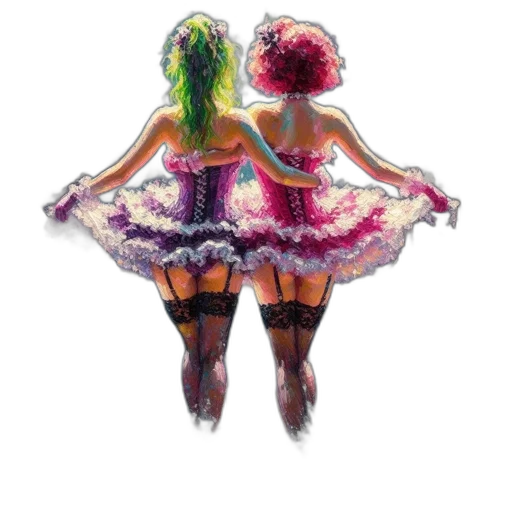 dress, concept art, watercolor, pixel art transparent PNG cut-out