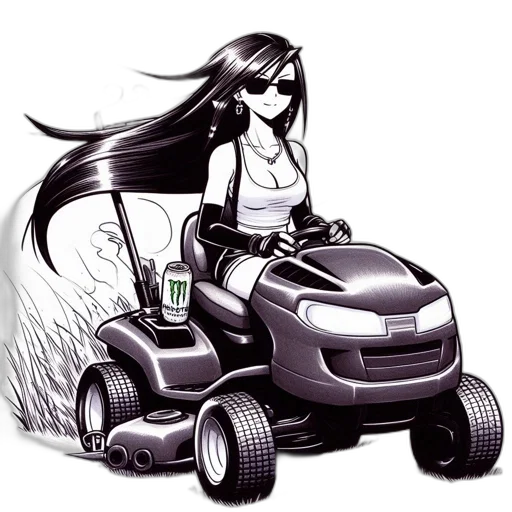 car, robot, hair, cartoon transparent PNG cut-out
