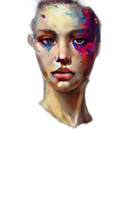 face, mask, robot, creature transparent PNG cut-out