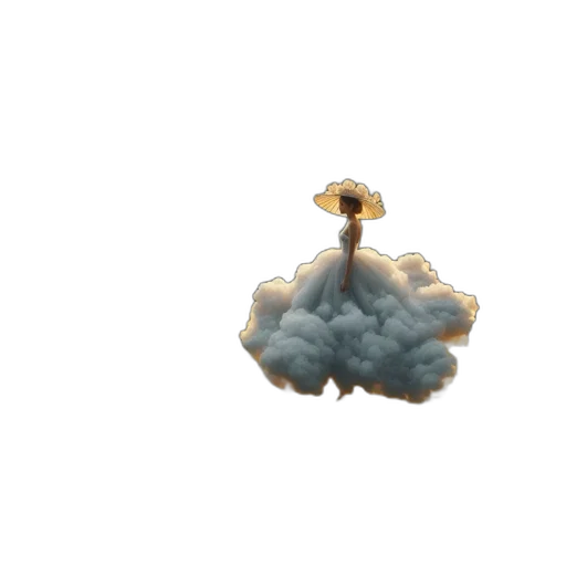 jewelry, crown, umbrella, staff transparent PNG cut-out
