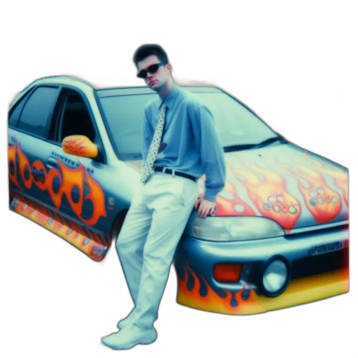car, jacket, weapon, shoes transparent PNG cut-out