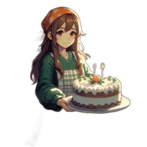 hat, food, crown, staff transparent PNG cut-out
