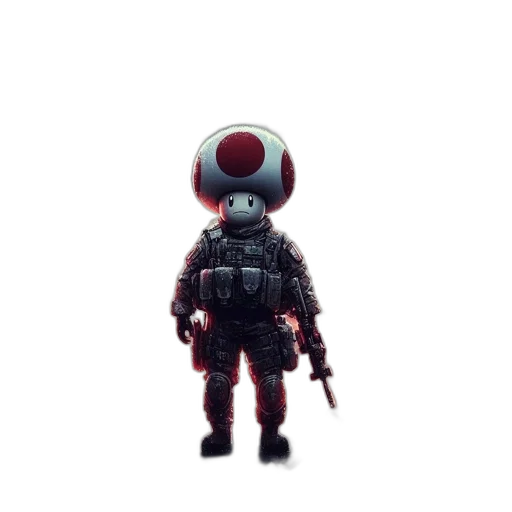 robot, weapon, creature, staff transparent PNG cut-out