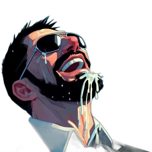 food, face, mask, comic book art transparent PNG cut-out