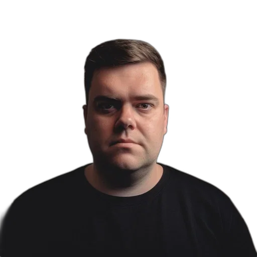 staff, face, hair, jacket transparent PNG cut-out