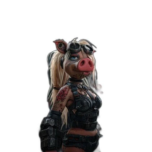 mask, staff, face, creature transparent PNG cut-out