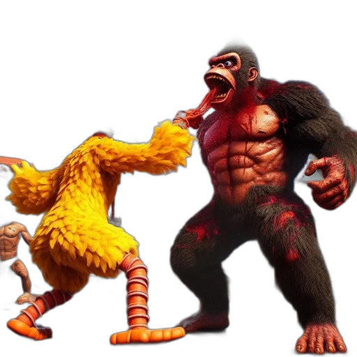 creature, animal, concept art, 3d render transparent PNG cut-out