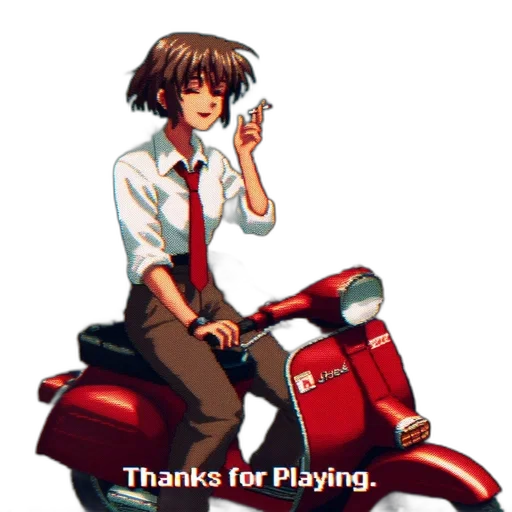 robot, staff, jacket, pixel art transparent PNG cut-out