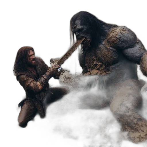 creature, concept art, fantasy art, 3d render transparent PNG cut-out