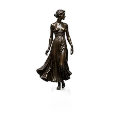 dress, jewelry, concept art, 3d render transparent PNG cut-out