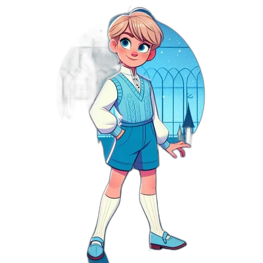 jacket, staff, concept art, cartoon transparent PNG cut-out