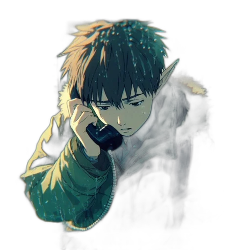 weapon, jacket, staff, creature transparent PNG cut-out
