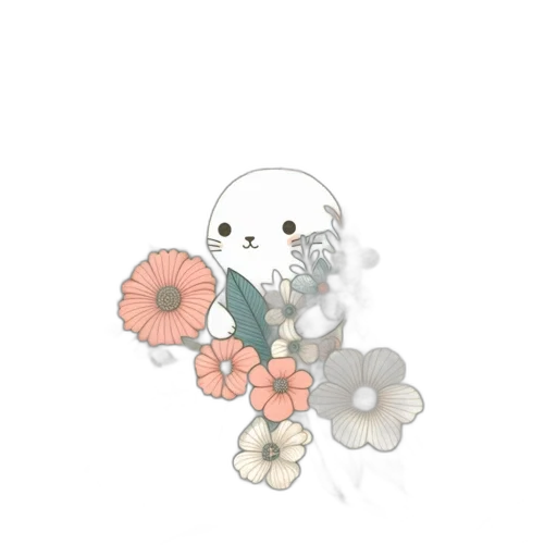 flower, creature, staff, weapon transparent PNG cut-out