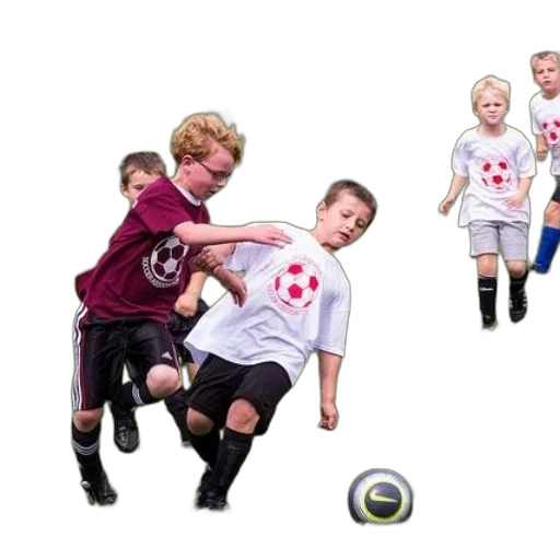 photorealistic, group, children, playing transparent PNG cut-out
