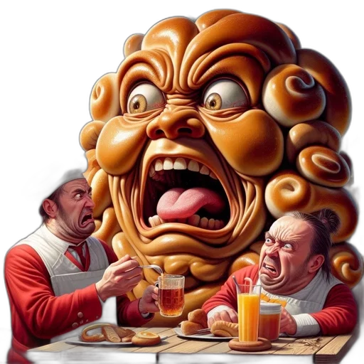 food, face, mask, creature transparent PNG cut-out