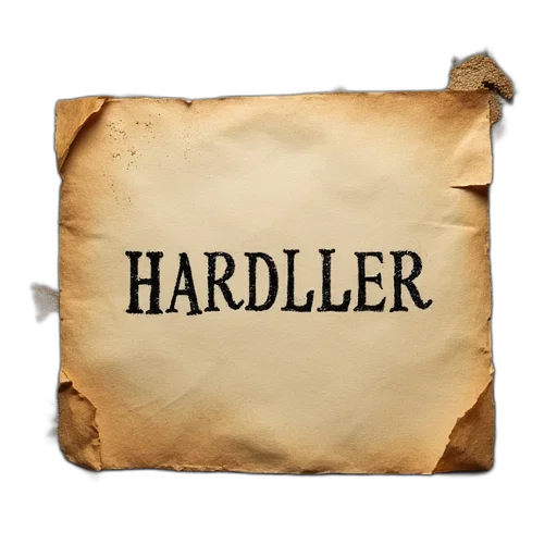 3d render, hardship, letter transparent PNG cut-out