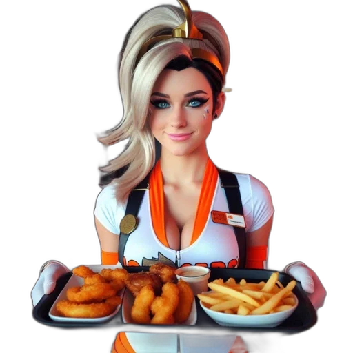 food, robot, face, dress transparent PNG cut-out