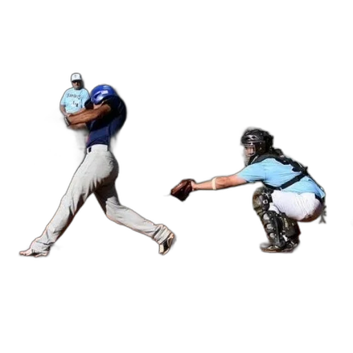 baseball, player, blue, shirt transparent PNG cut-out