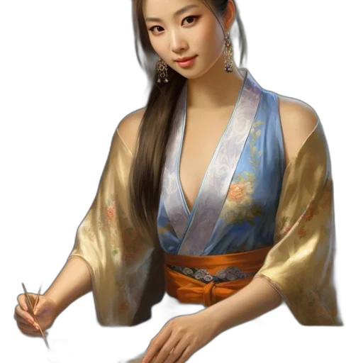 staff, jewelry, dress, face transparent PNG cut-out