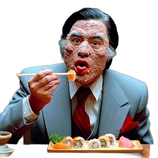 food, mask, face, creature transparent PNG cut-out