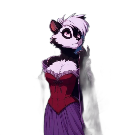 dress, mask, staff, animal transparent PNG cut-out