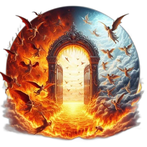 fantasy art, concept art, photorealistic, fire transparent PNG cut-out