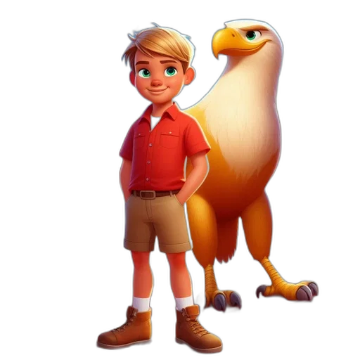 animal, staff, concept art, 3d render transparent PNG cut-out