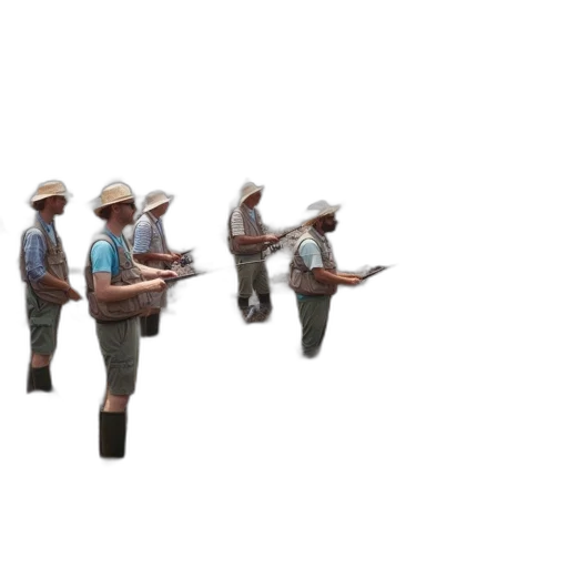 hat, staff, robot, shoes transparent PNG cut-out