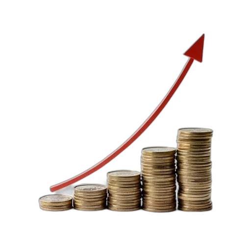 wages, growth, graph, money transparent PNG cut-out