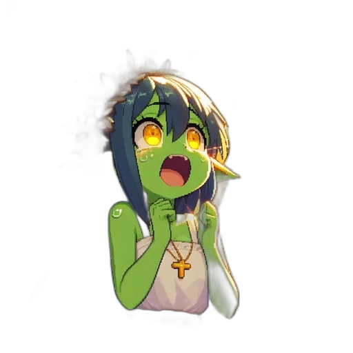 staff, creature, pixel art, fantasy art transparent PNG cut-out