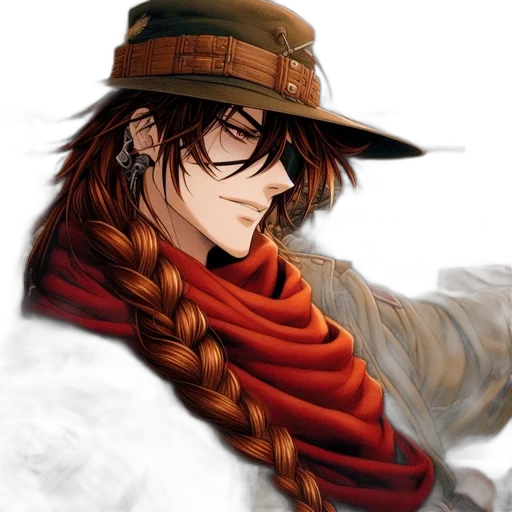 hat, photorealistic, fantasy art, anime transparent PNG cut-out