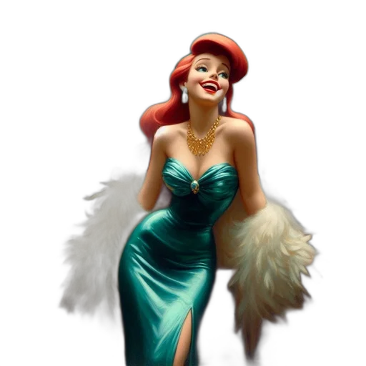 dress, hat, concept art, fantasy art transparent PNG cut-out