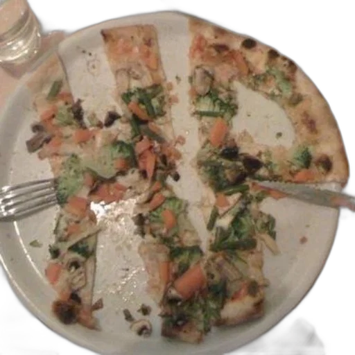 food, plate, pizza, broccoli transparent PNG cut-out