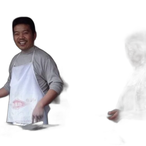 food, staff, robot, photorealistic transparent PNG cut-out