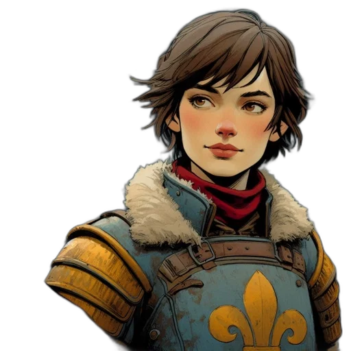 face, jacket, fantasy art, concept art transparent PNG cut-out