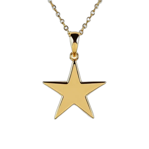 jewelry, staff, gold, star-shaped transparent PNG cut-out